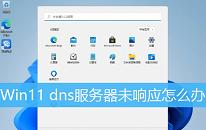 win11系統(tǒng)dns服務器未響應怎么辦